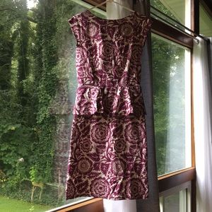 Shabby Apple peplum dress size 8 in plum